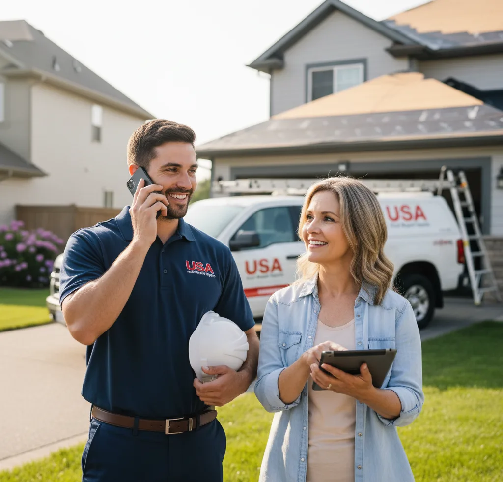 USA Roof Repair Experts customer support in Mather